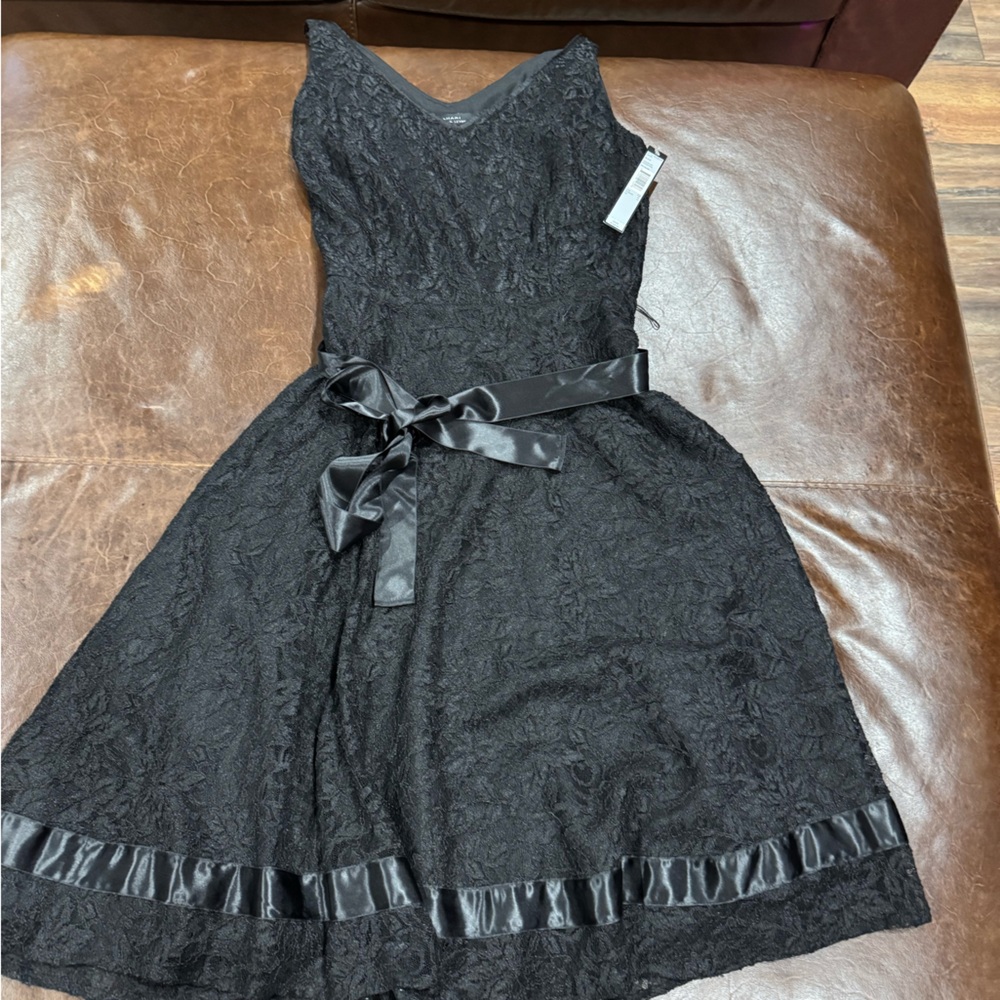 Tahari Black Lace Dress